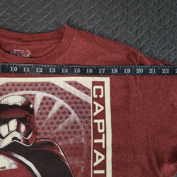 Star Wars Fifth Sun The Force Awakens Captain Phasma Poster Heather Red Tshirt L - Picture 13 of 16